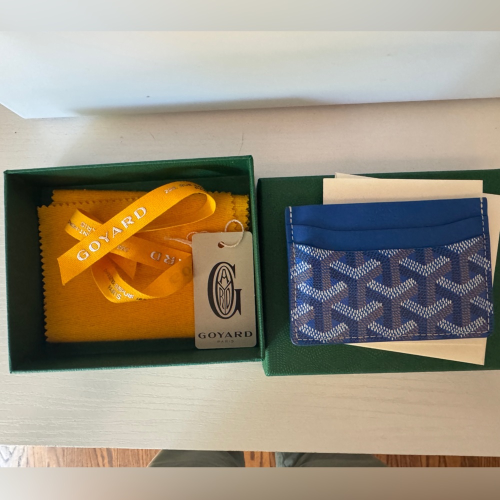Goyard Blue Key Card Holder Luxurious Accessory